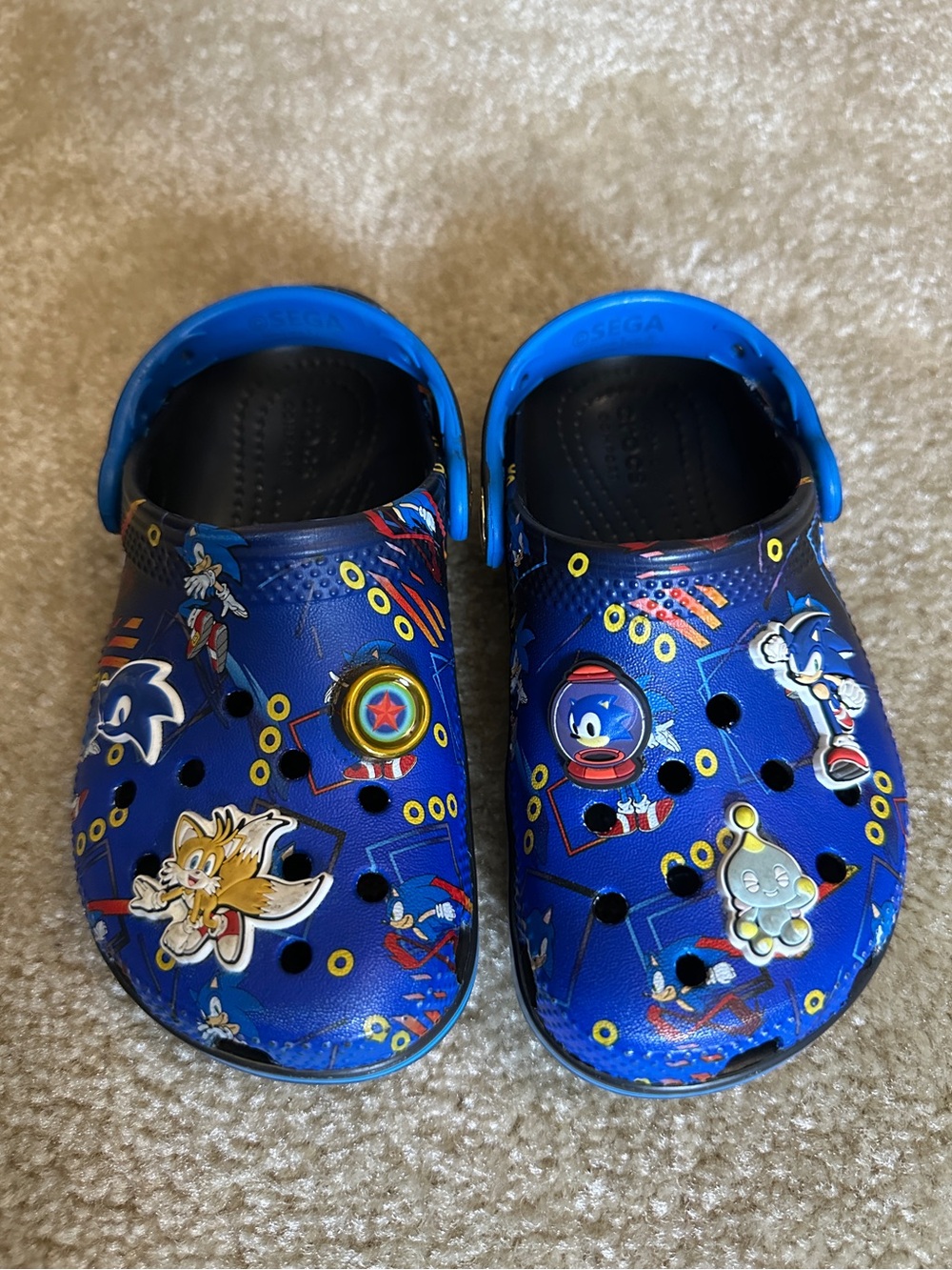 Blue Kids Sonic the Hedgehog Crocs - Picture 2 of 5